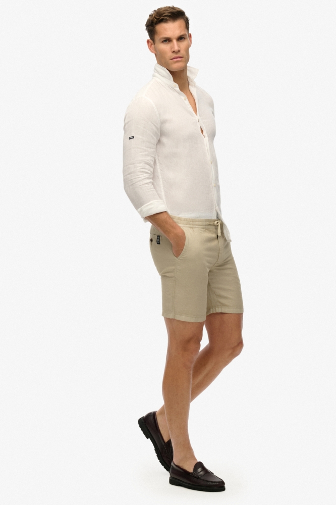 MERCHANT LINEN SHORT M7110455A ABBEY STONE